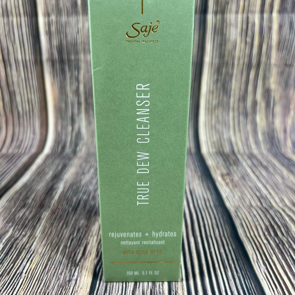 NEW RARE Saje Natural Wellness True Dew Cleanser With Rose Otto 150ml/5.1oz